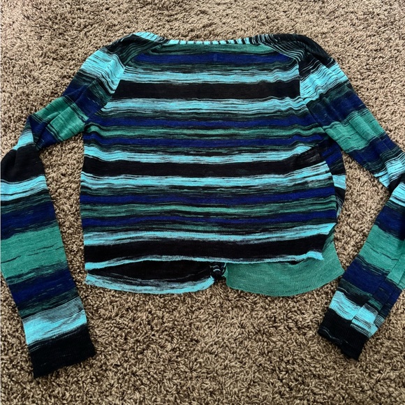 EUC “Letty” Sweater Space Dye Cardigan Scandi Colorful Knitwear - Picture 10 of 10